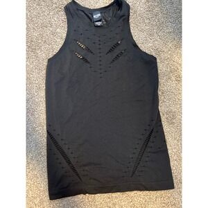 Victoria Sport Black Cutout Racerback Tank Top Athletic Workout Fitness S